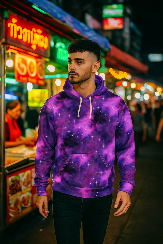 Cosmic Flair Pullover Hoodie