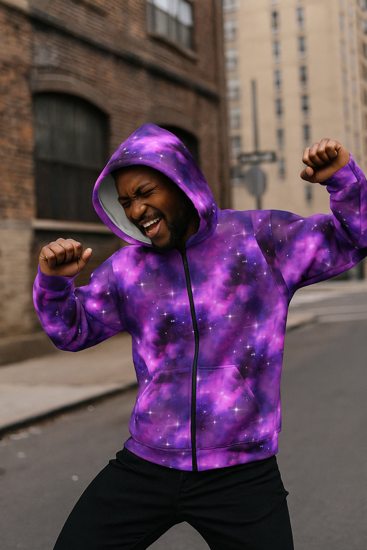 Cosmic Flair Zip Hoodie