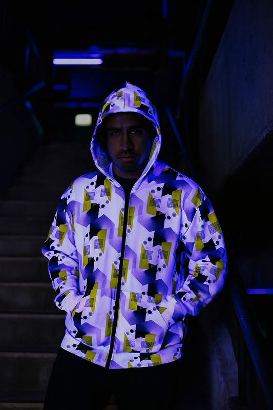 Gridplay Zip Hoodie