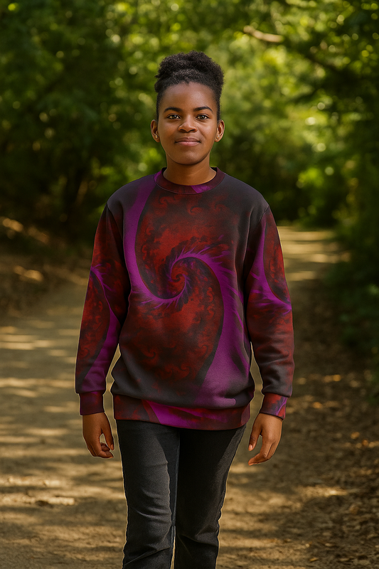 Crimson Vortex Sweatshirt
