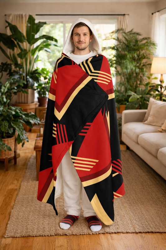 Rootcode Hooded Sherpa Fleece Blanket