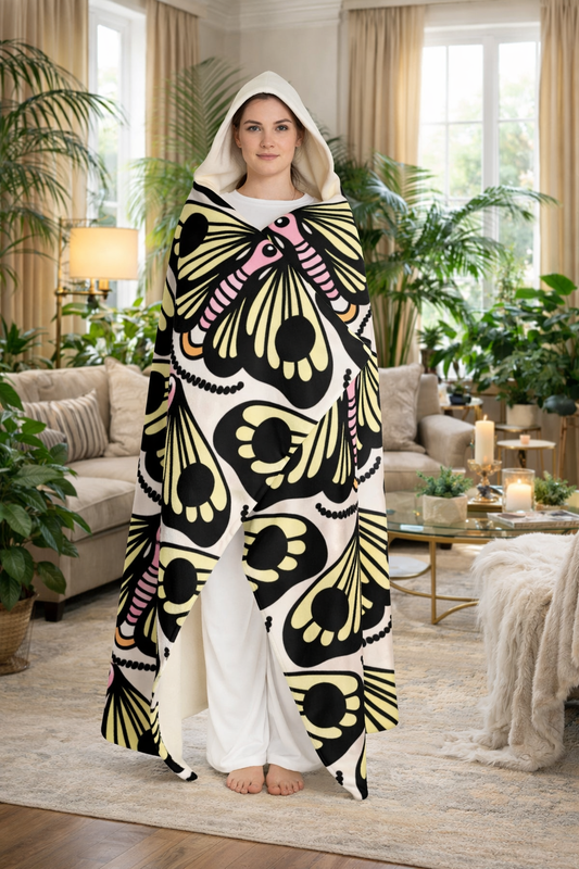 Beezme Hooded Sherpa Fleece Blanket